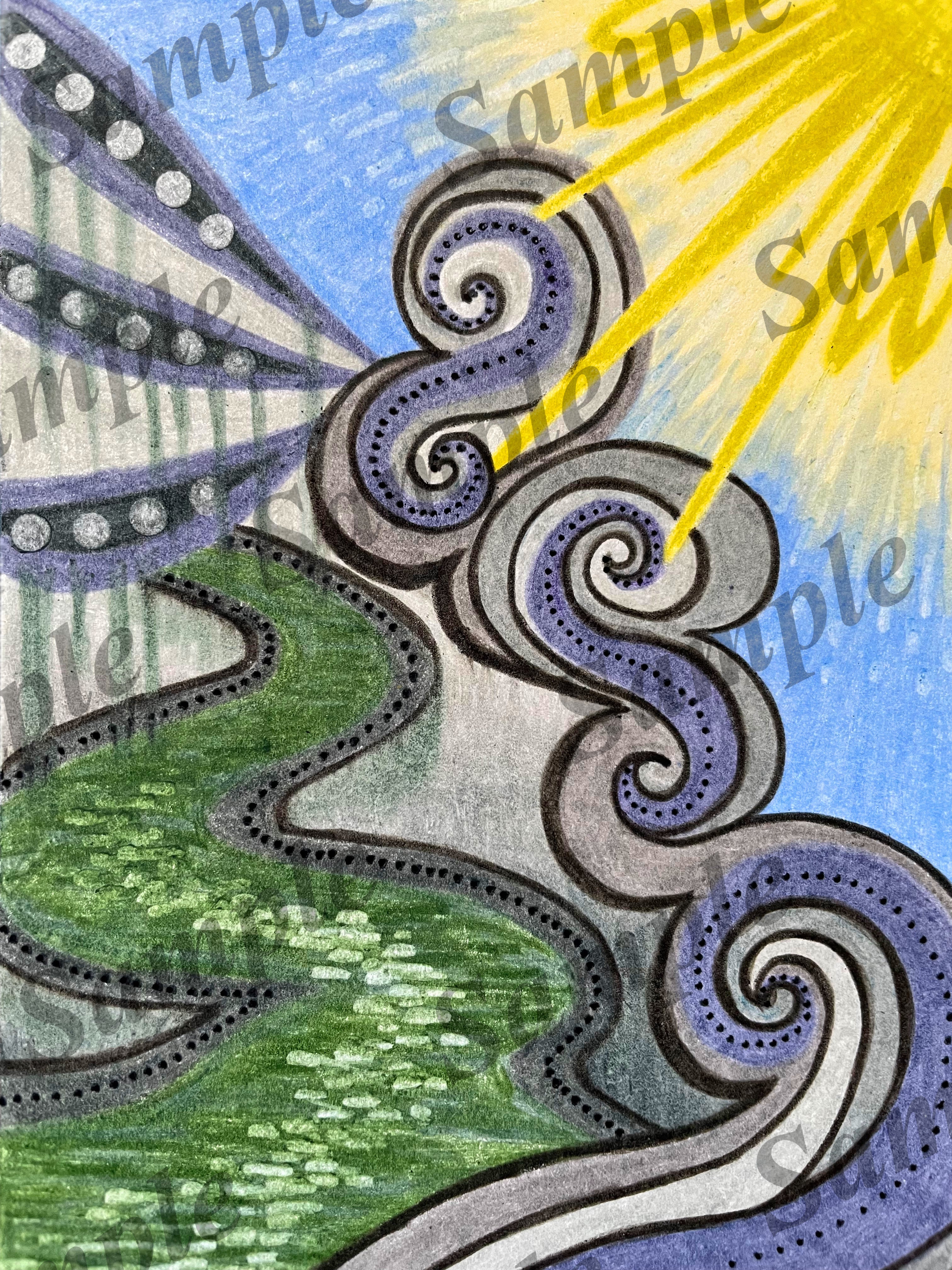 『交響曲第７番「未完成」』深音アート / 楽曲から生まれた抽象画