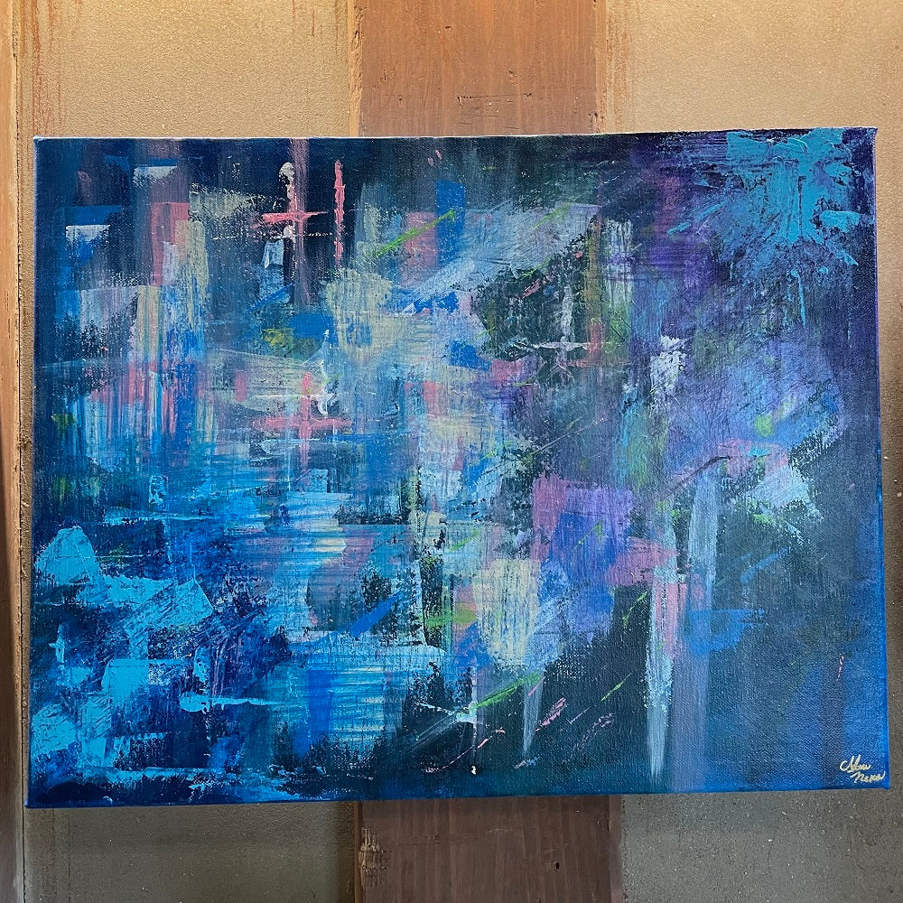 『トリスタンとイゾルデより「愛の死」』深音アート / 楽曲から生まれた抽象画