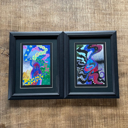 【深層アート】ポジティブ＋シャドウ 2枚セット｜光と影を描く限定アート体験