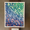 『レントより遅く』深音アート・油絵 / 楽曲から生まれた抽象画