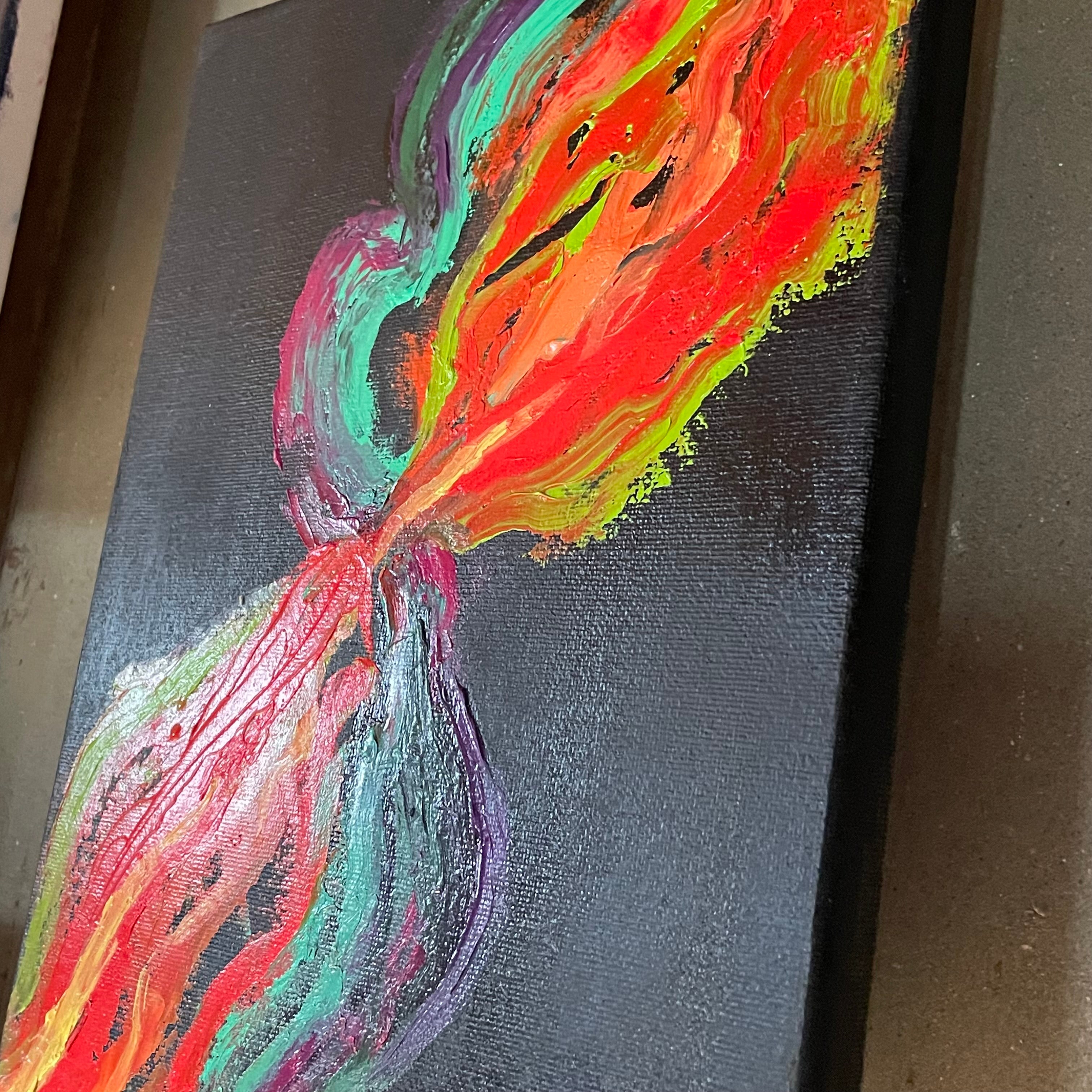 『交響曲第５番「運命」』深音アート・油絵 / 楽曲から生まれた抽象画