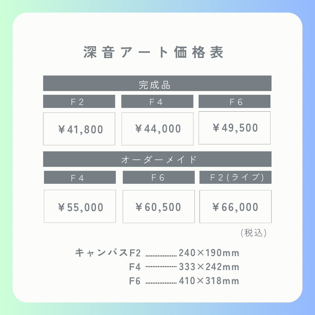【オーダーメイド】深音アート（商標登録）｜共感覚で描く「あなただけの音楽」キャンバス原画
